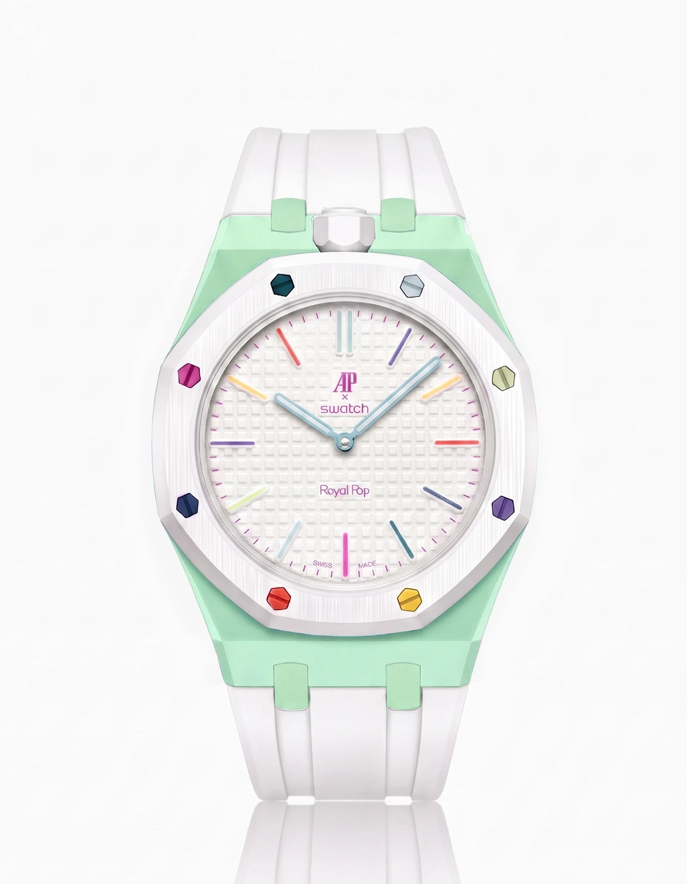 combo::mint::rubber-strap-for-ap-x-swatch-royal-pop-white