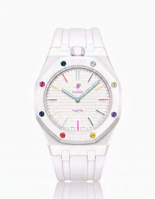 combo::white::rubber-strap-for-ap-x-swatch-royal-pop-white