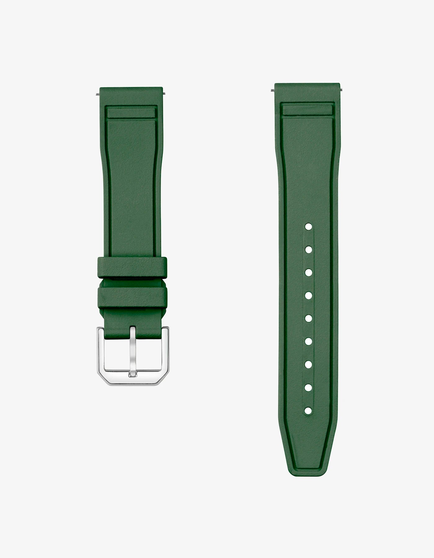 IWC Rubber Strap Military Green – Waterproof Quick-Release Watch Band for IWC 20mm 21mm