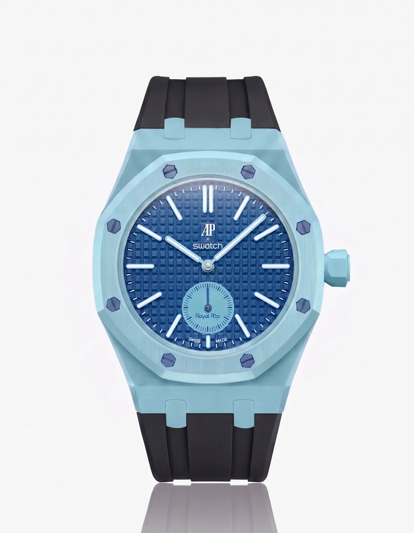 combo::lan-ba-blue::rubber-strap-for-ap-x-swatch-royal-pop-black