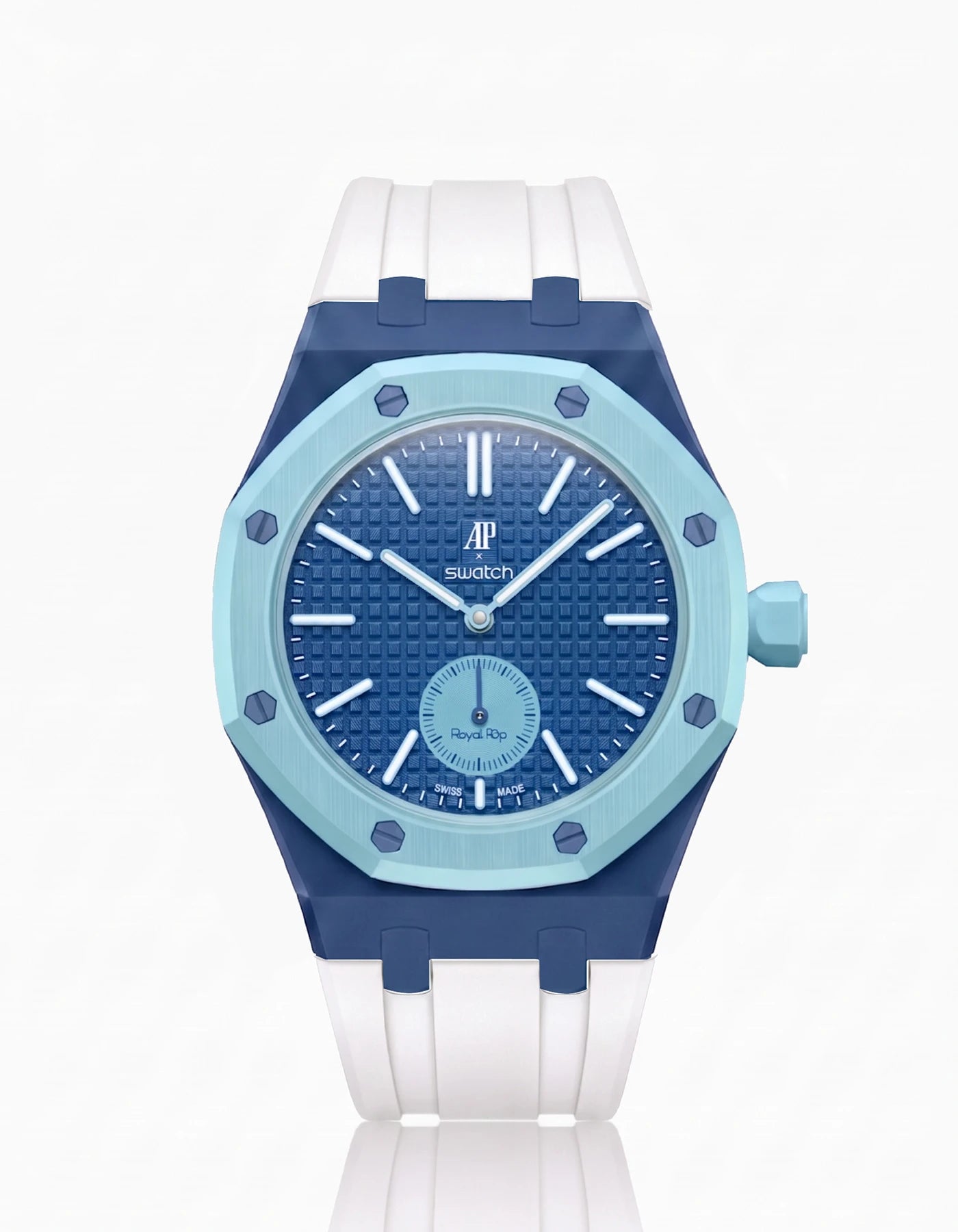 combo::lan-ba-dark-blue::rubber-strap-for-ap-x-swatch-royal-pop-white