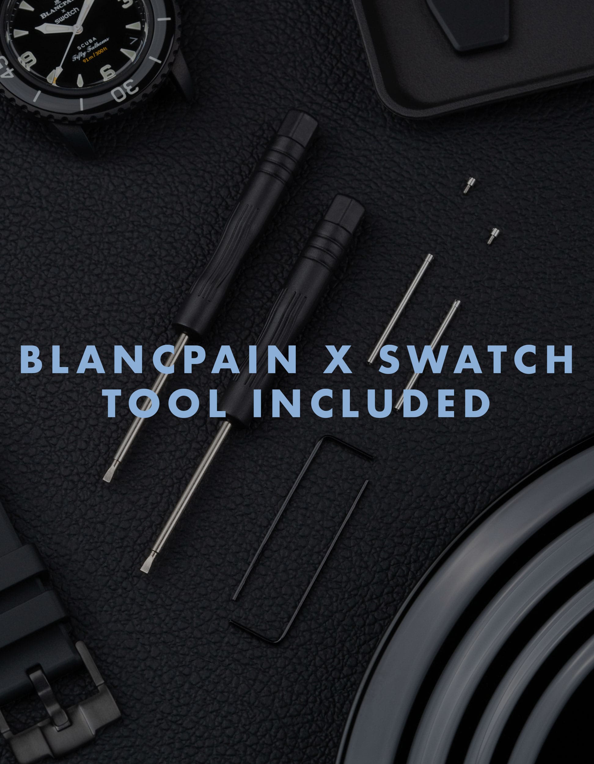 Rubber Watch Strap for Blancpain X Swatch Atlantic Ocean