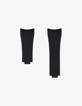 Black FKM rubber strap for Rolex watches