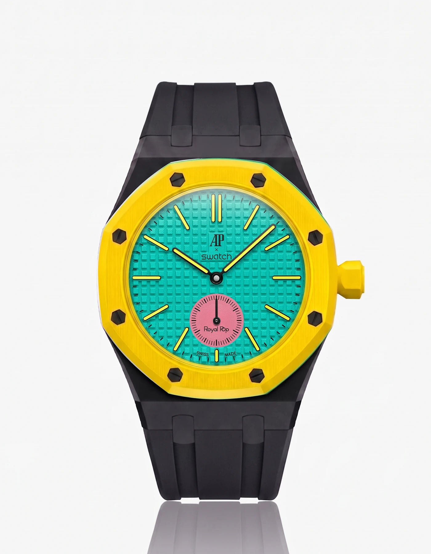 combo::black::rubber-strap-for-ap-x-swatch-royal-pop-black