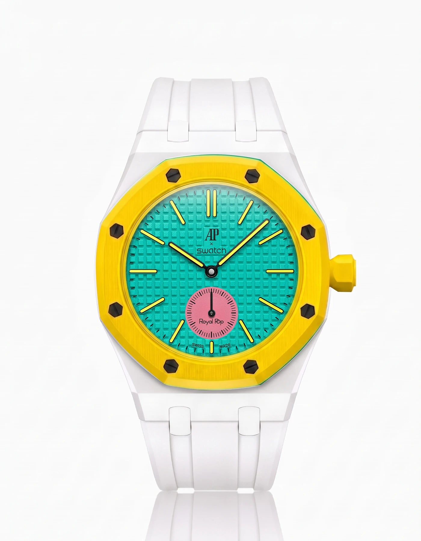 combo::white::rubber-strap-for-ap-x-swatch-royal-pop-white