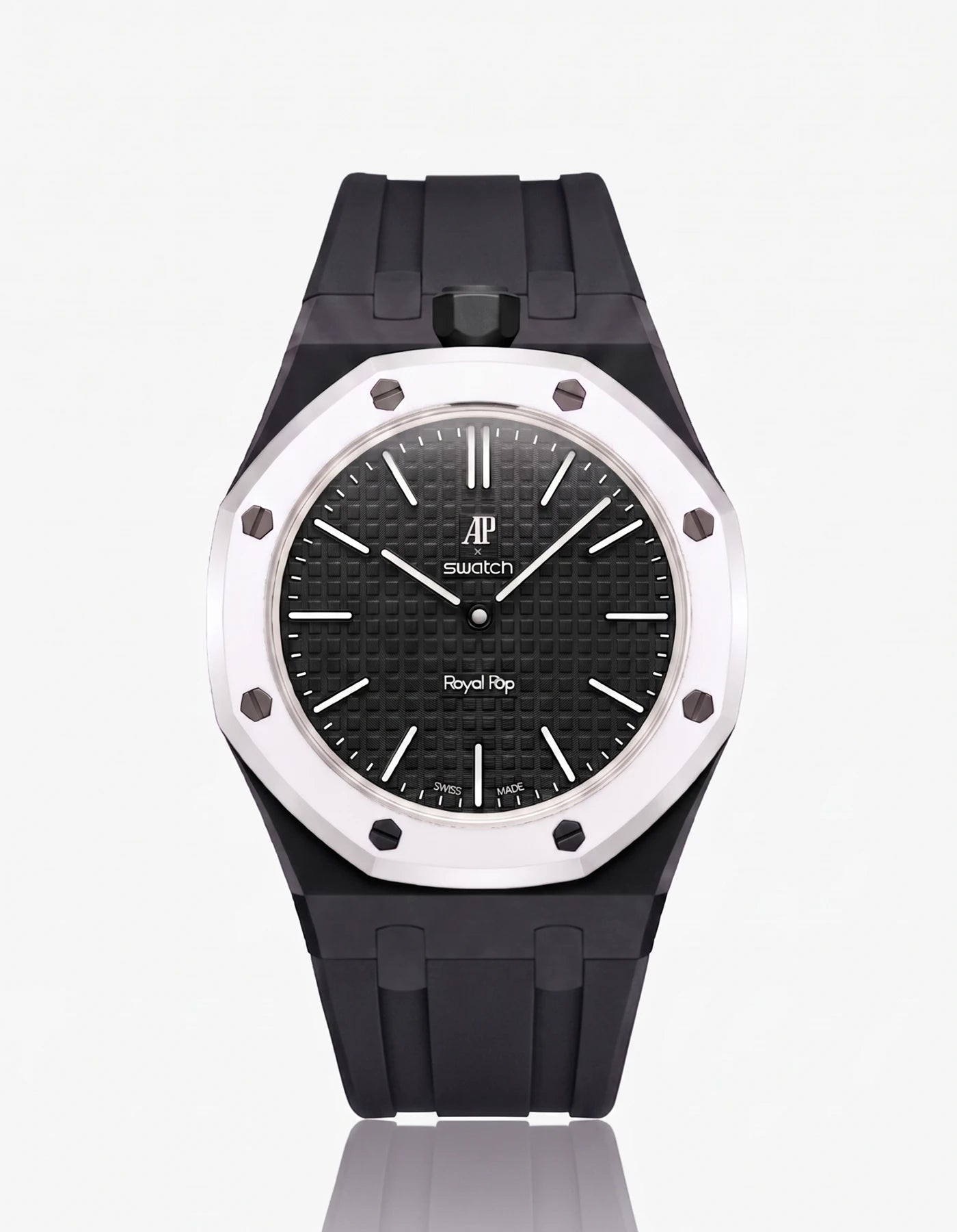combo::black::rubber-strap-for-ap-x-swatch-royal-pop-black
