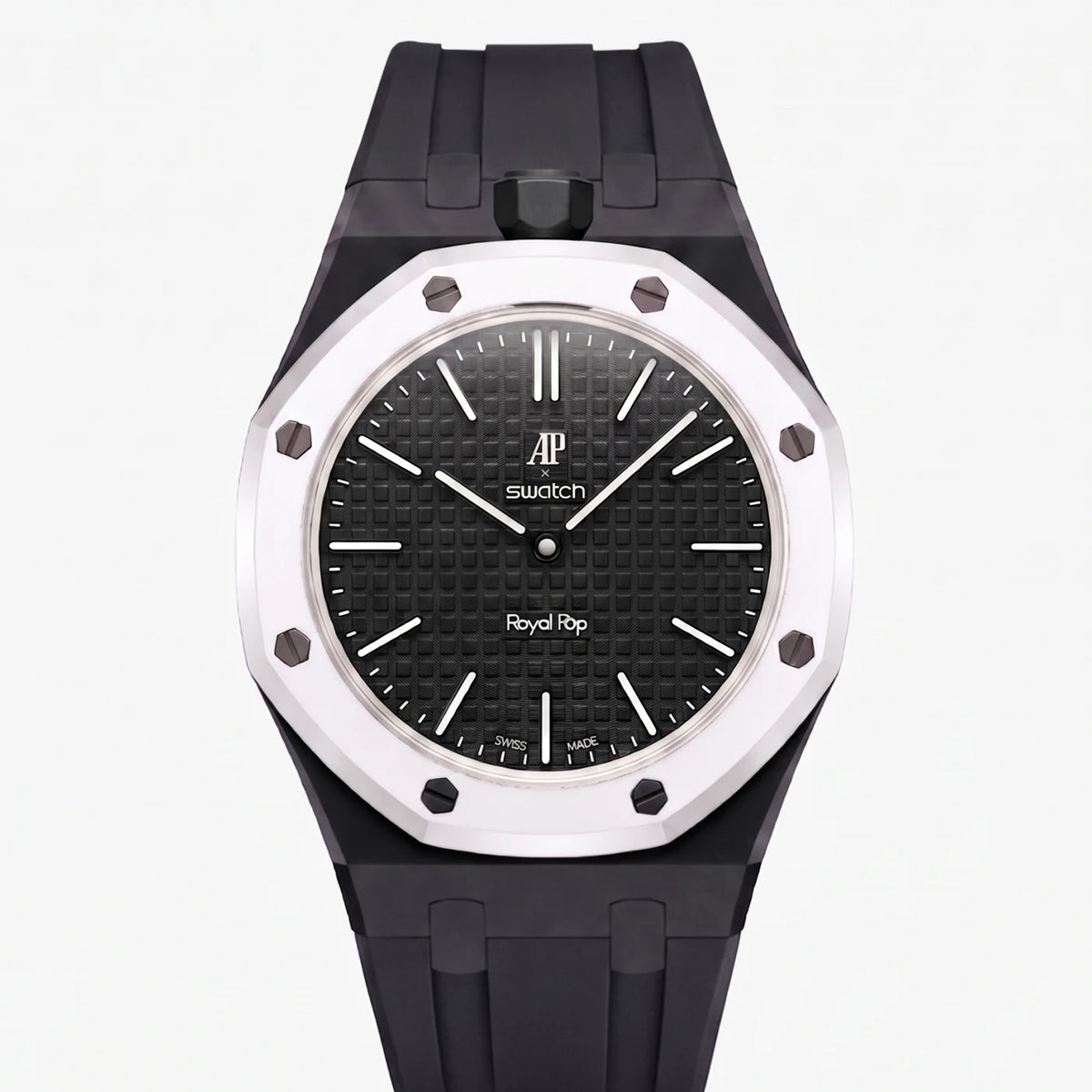 Rubber Strap & Case For AP x Swatch Royal Pop Ocho Negro – Wristbuddys