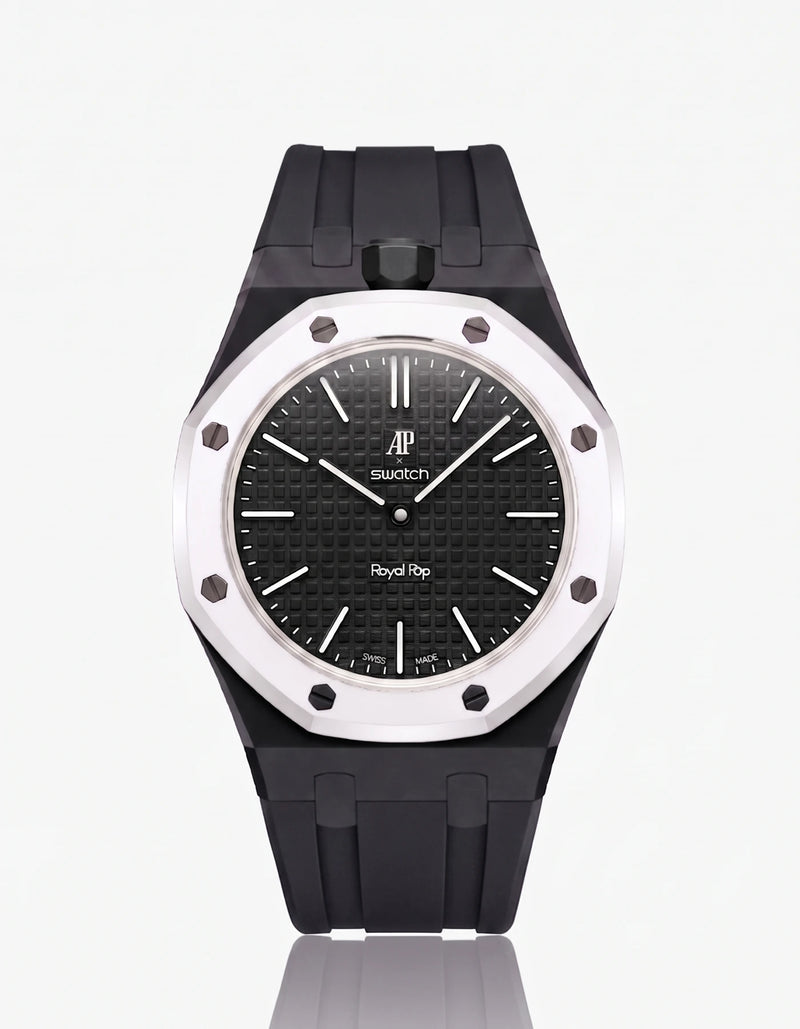 combo::black::rubber-strap-for-ap-x-swatch-royal-pop-black