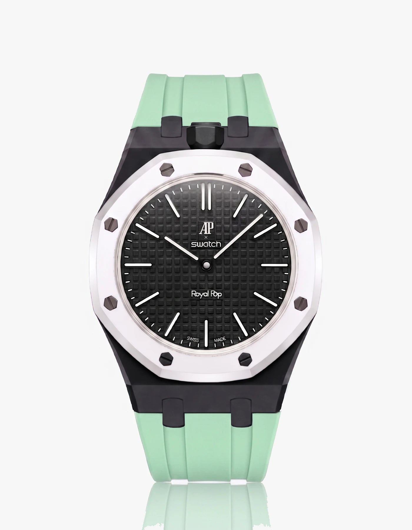 combo::black::rubber-strap-for-ap-x-swatch-royal-pop-mint