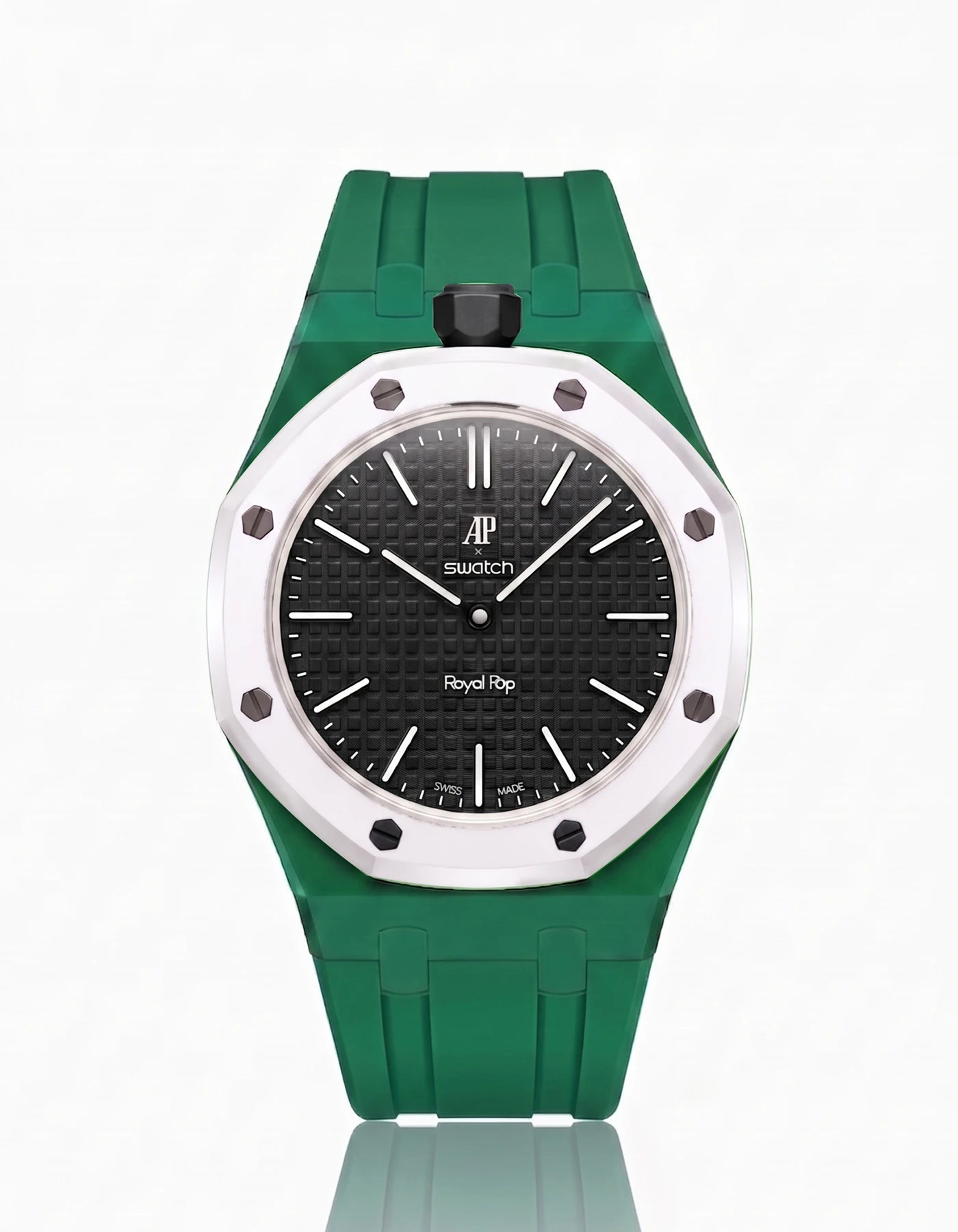 combo::green::rubber-strap-for-ap-x-swatch-royal-pop-green