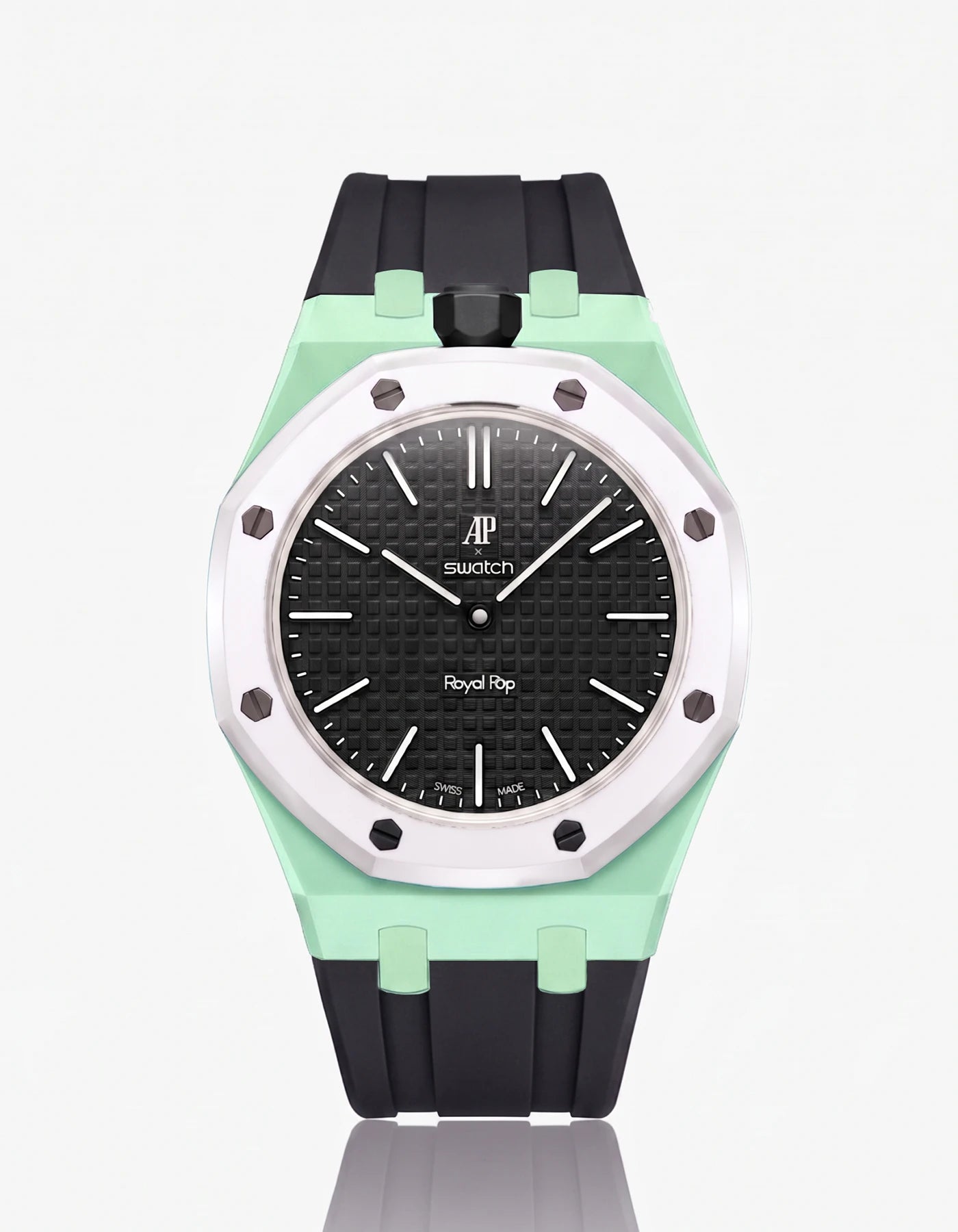 combo::mint::rubber-strap-for-ap-x-swatch-royal-pop-black