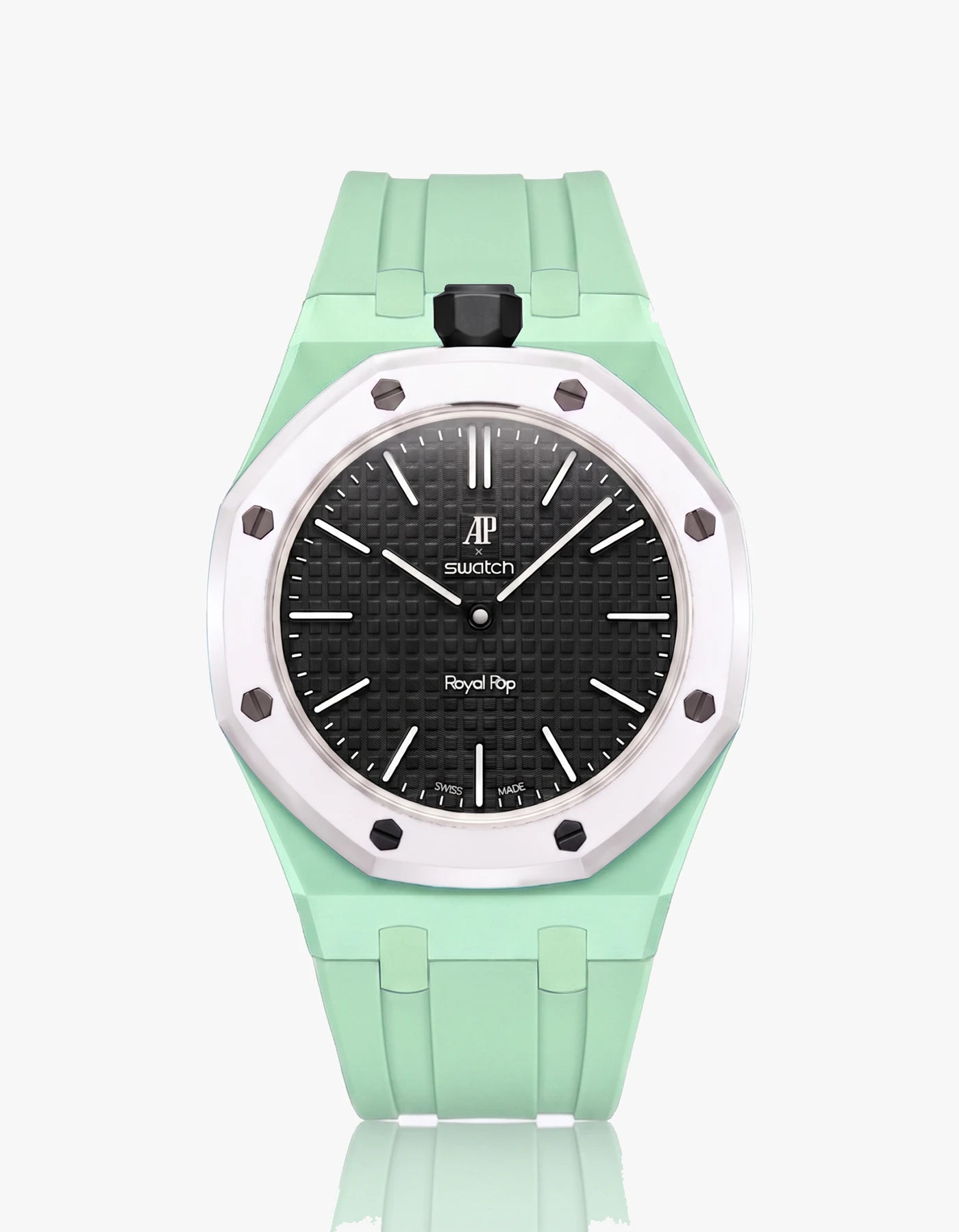 combo::mint::rubber-strap-for-ap-x-swatch-royal-pop-mint