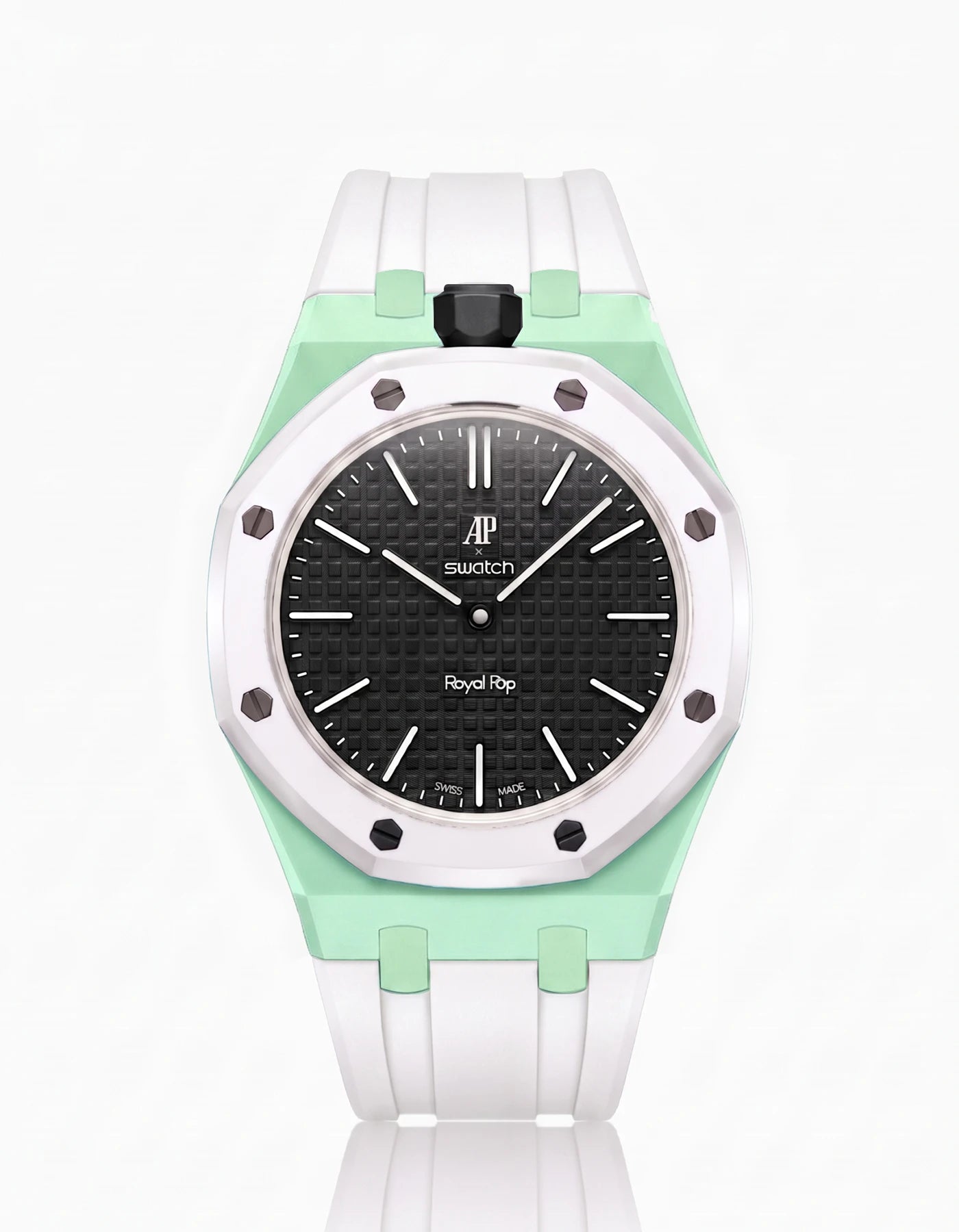 combo::mint::rubber-strap-for-ap-x-swatch-royal-pop-white