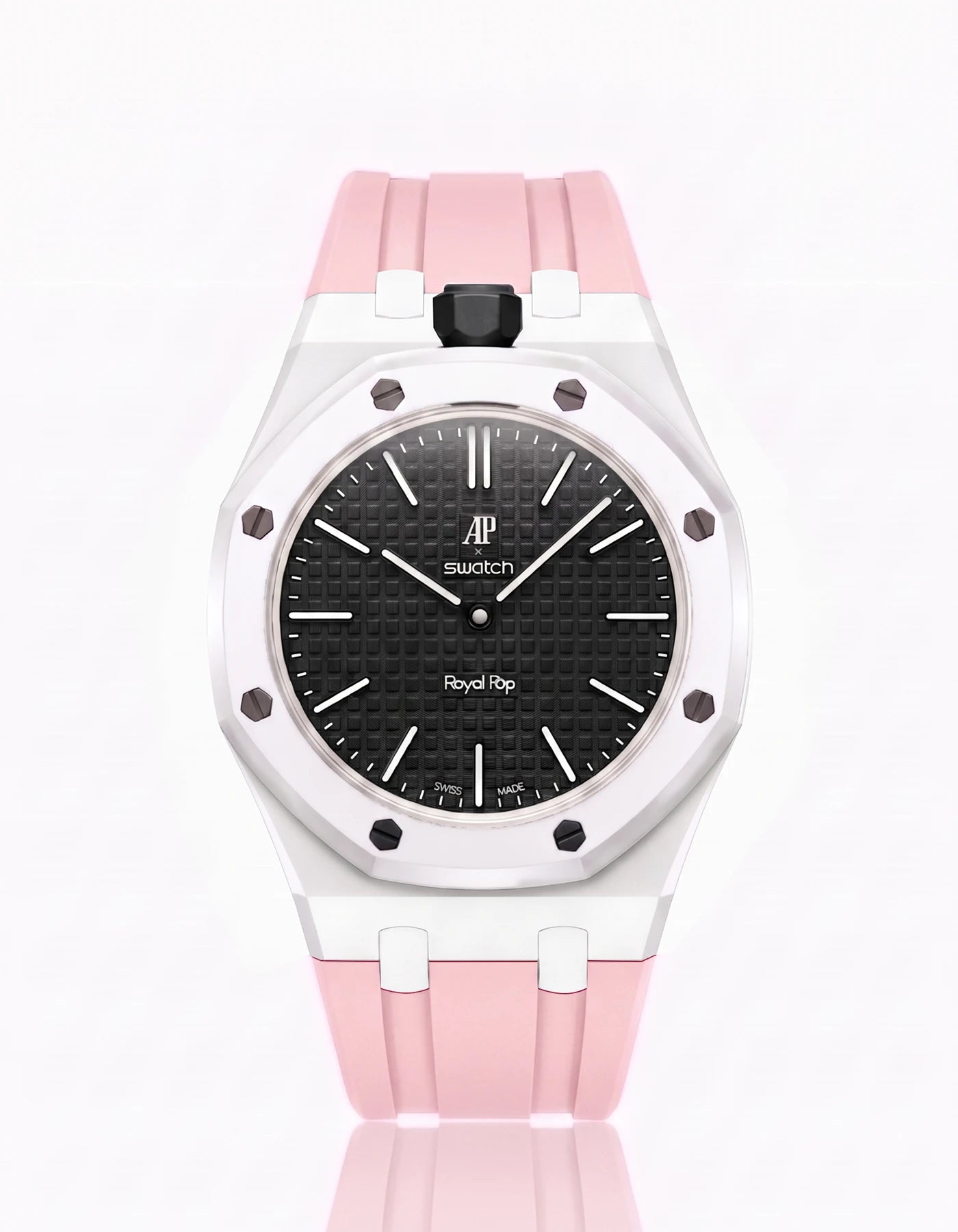 combo::white::rubber-strap-for-ap-x-swatch-royal-pop-pink