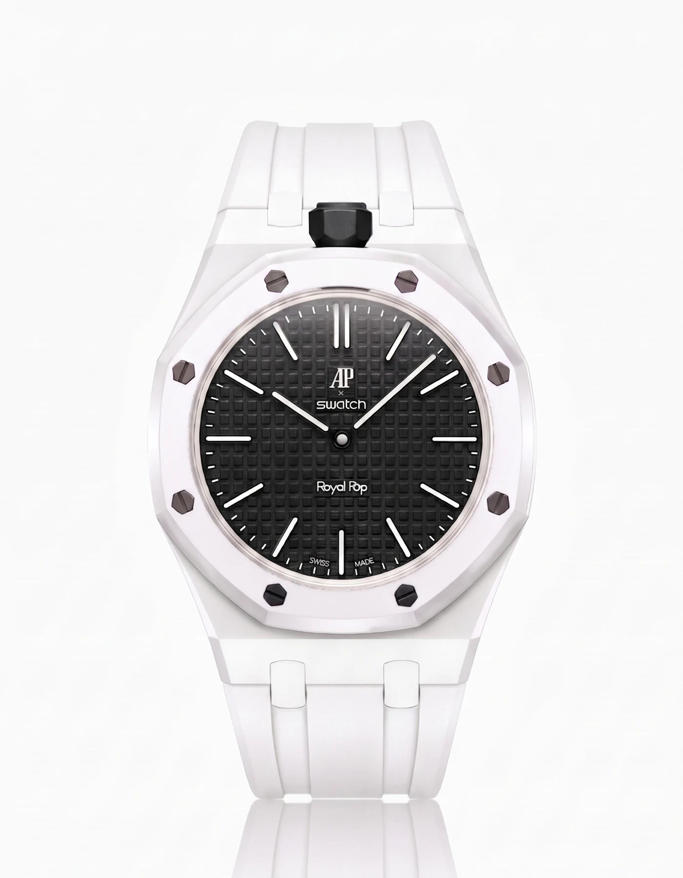 combo::white::rubber-strap-for-ap-x-swatch-royal-pop-white