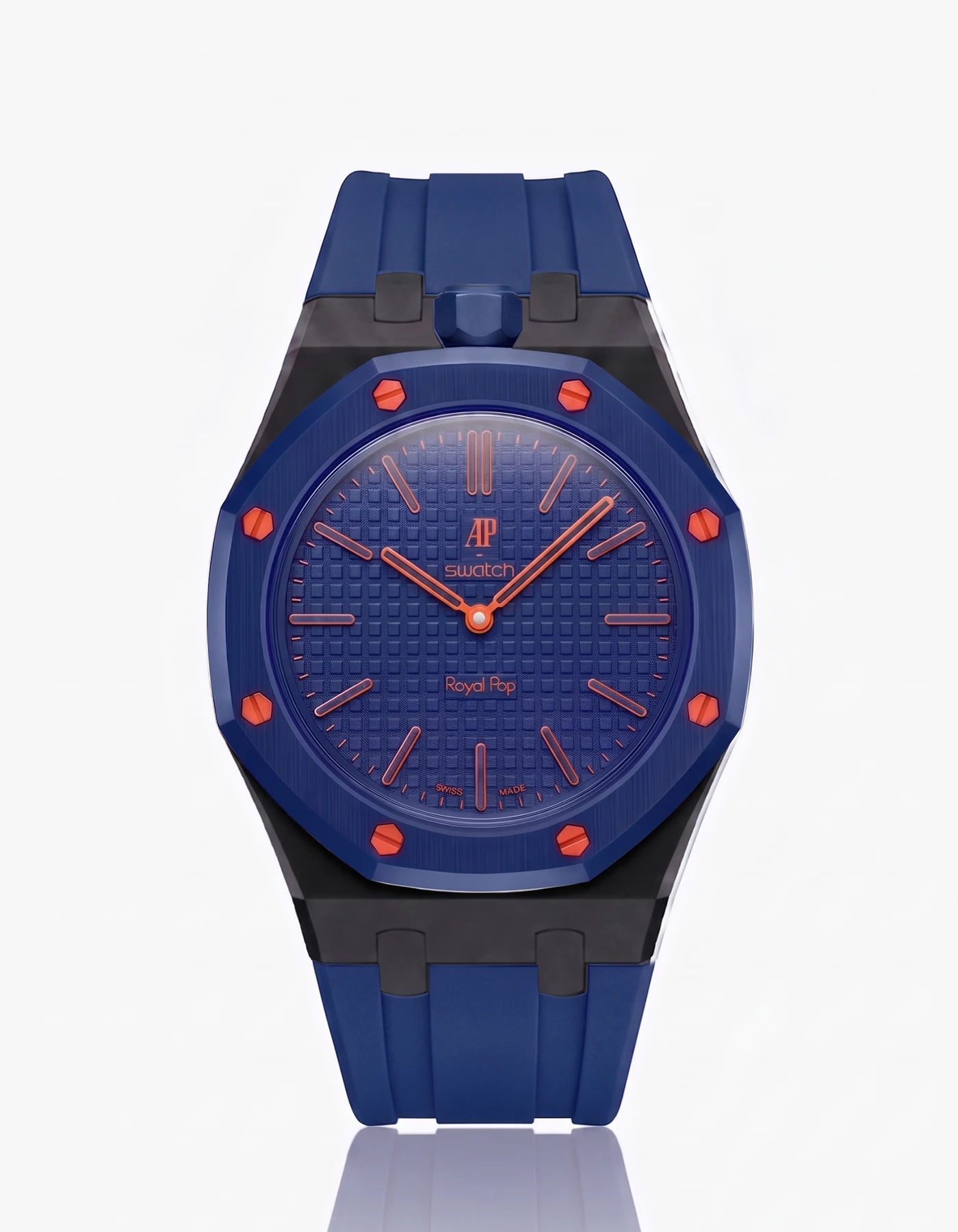 combo::black::rubber-strap-for-ap-x-swatch-royal-pop-navy-blue