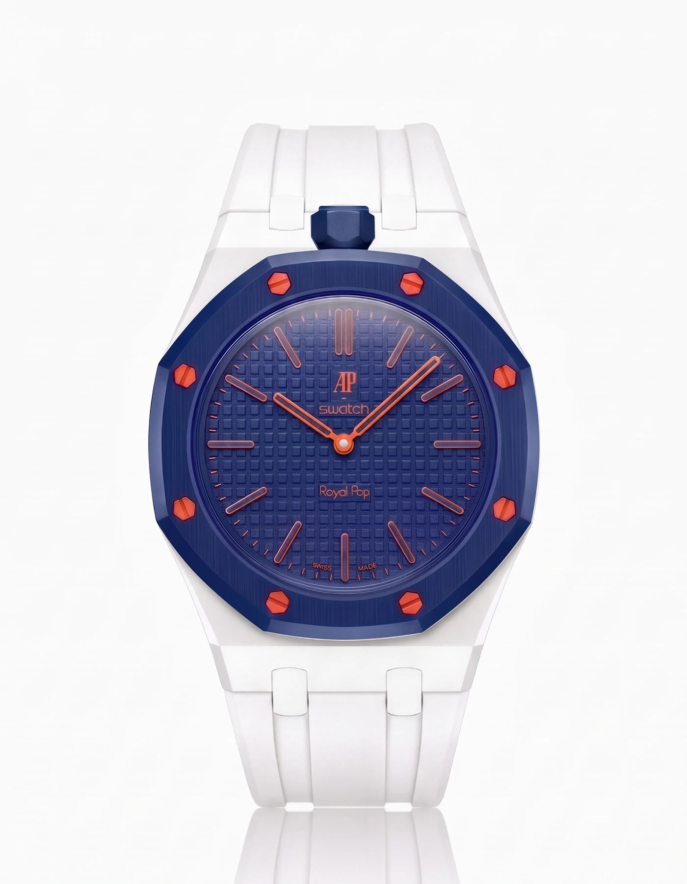 combo::white::rubber-strap-for-ap-x-swatch-royal-pop-white