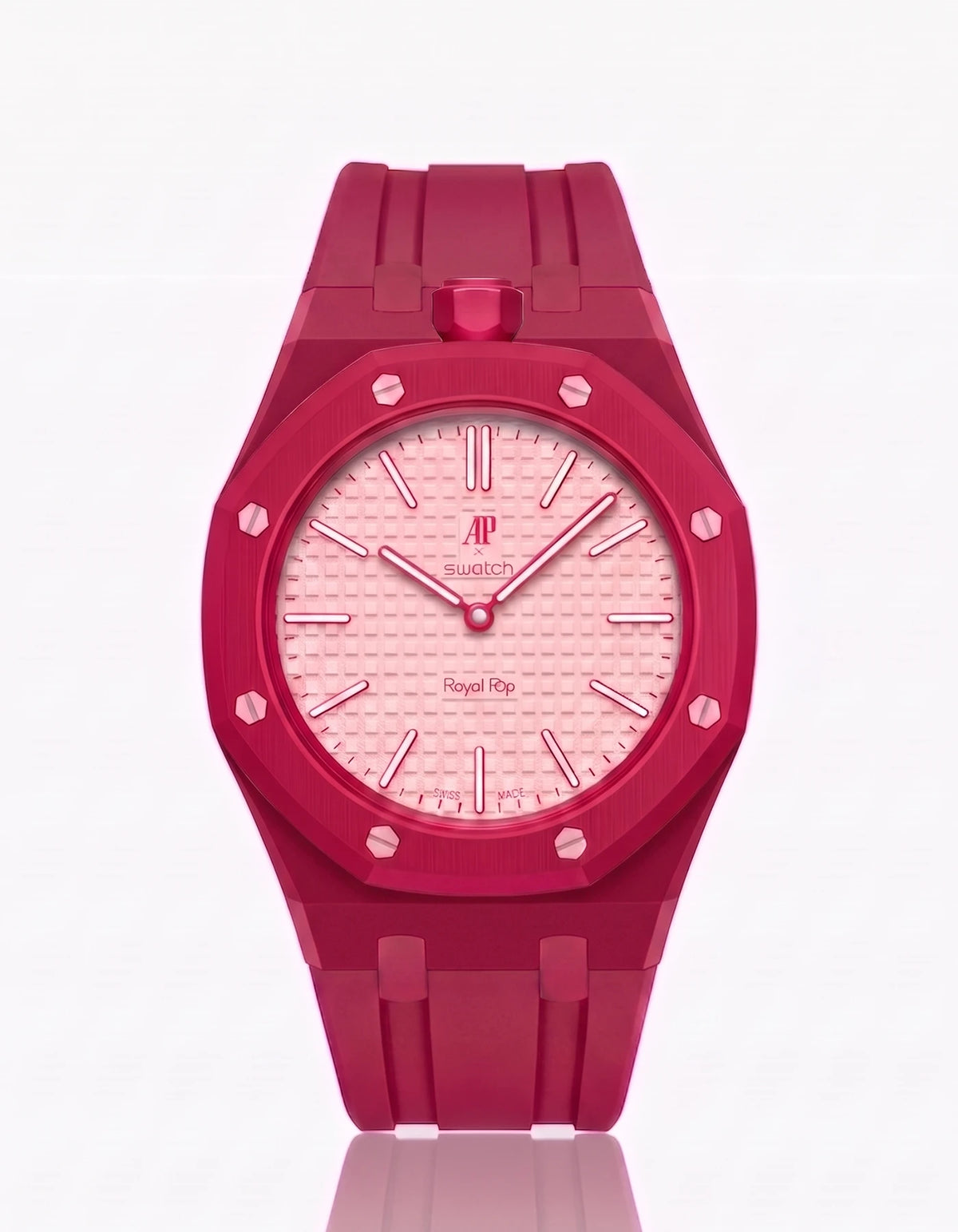 Rubber Strap & Case For AP x Swatch Royal Pop Otto Rosso – Wristbuddys
