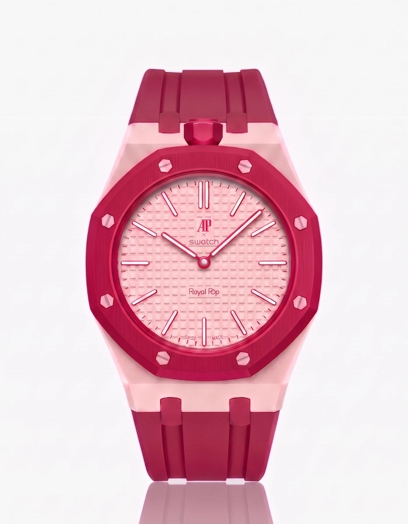combo::pink::rubber-strap-for-ap-x-swatch-royal-pop-dark-pink