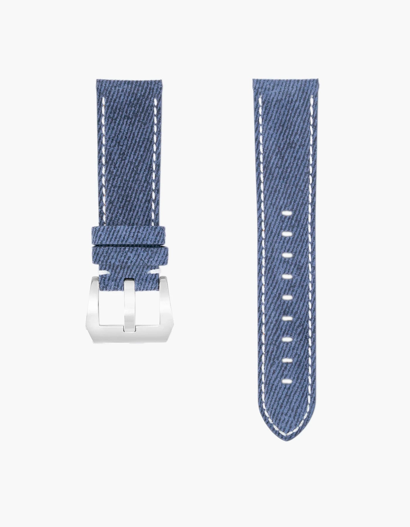 Blue & White Stitches Denim Strap for Panerai 22mm-24m product image