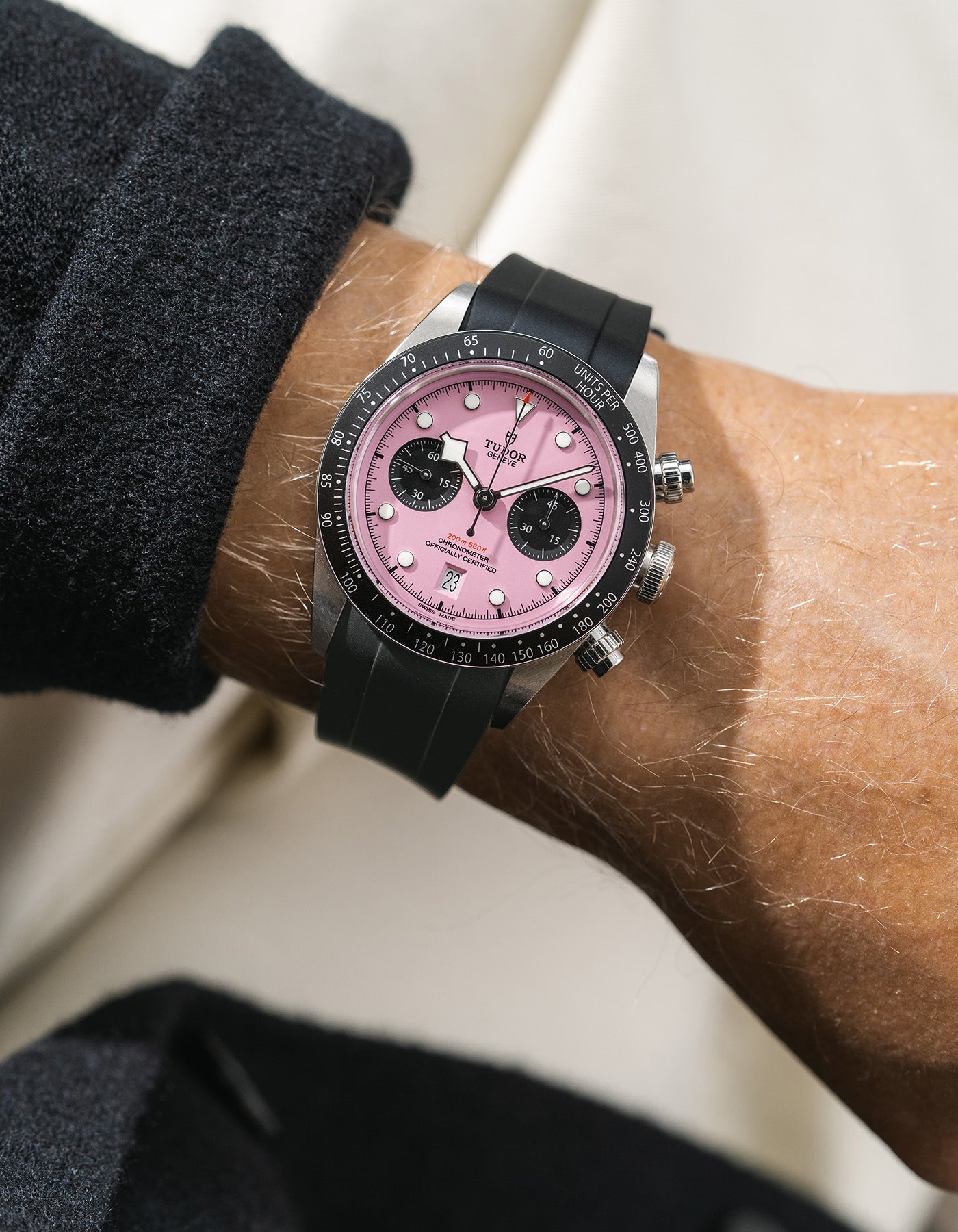 FKM Rubber Watch Strap for Tudor Black Bay Chrono Panda – Wristbuddys