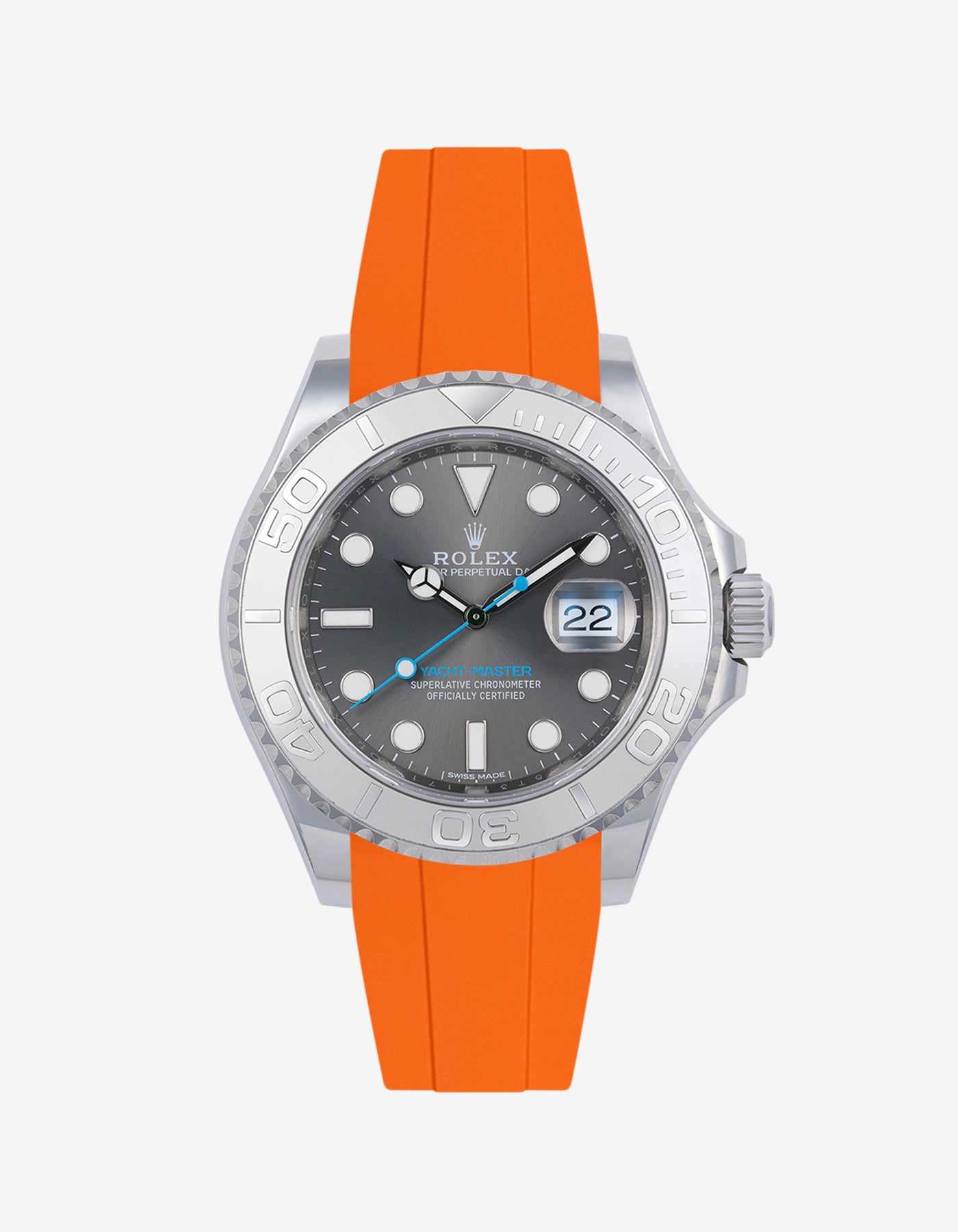 Rubber Strap Used Men's Rolex Yachtmaster Rubber Rolex