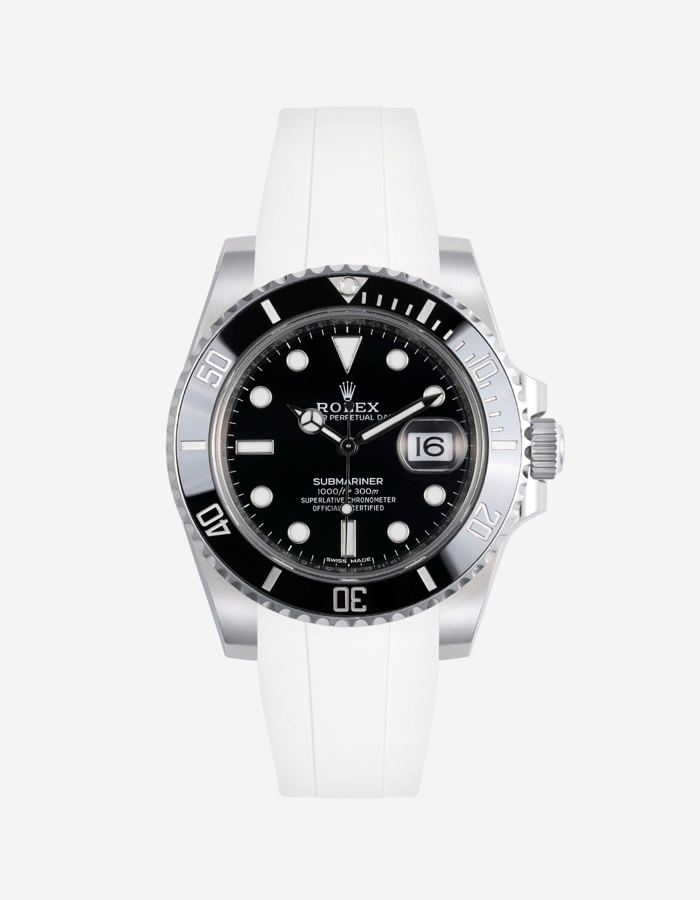 Wristbuddys Wristbuddy Klockarmband klockband rubberstrap rubber strap black svart black buckle clasp integrated premium rubber Rolex Submariner 16610, Rolex Submariner 116610, Rolex Submariner 14060, Rolex Submariner 114060 uhrenband rubber straps integrated replacement strap oysterflex KAUTSCHUKARMBAND uhrenband bracelet Urrem bracelet de montre cinturino per orologio cinturino dell'orologio horlogeband correa de reloj Uhrenarmband Uhrarmband rolex submariner 
