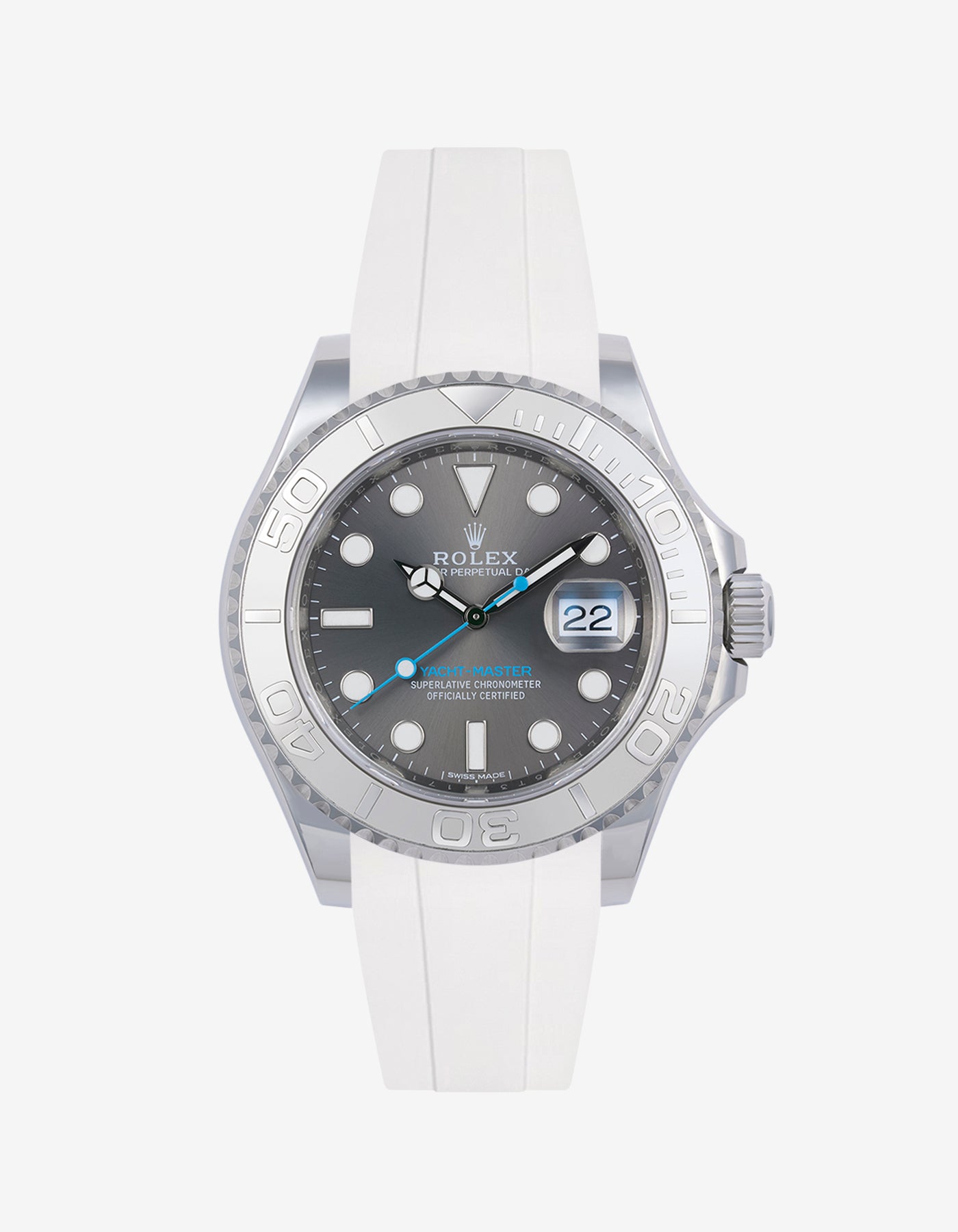 Wristbuddys Wristbuddy Klockarmband klockband rubberstrap rubber strap black svart black buckle clasp integrated premium rubber rubber straps integrated yacht-master 2 YM40 YM 2 rolex yachtamster 2 116622 yachmaster rolex blue dial grey dial Watch Strap watch band klockarmband uhrenband uhranarmband