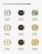 rubber strap for Rolex Daytona 116520 compatible with these models