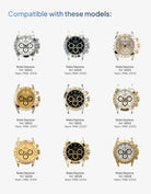 Rubber strap for Rolex Daytona 16520 compatible with these models