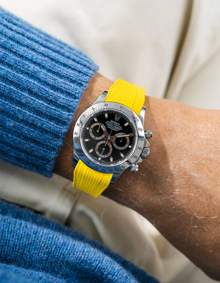 FKM-Gummiarmband integriert mit originalem Verschluss - Rolex Daytona 116520