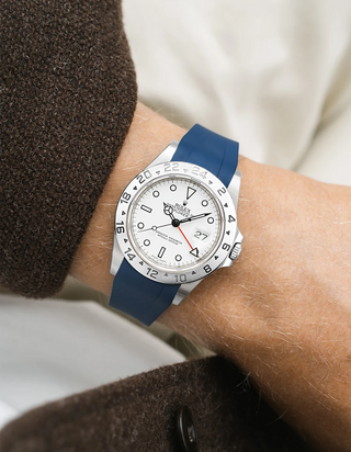 FKM-Gummiband integriert mit originalem Verschluss - Rolex Explorer II 16570