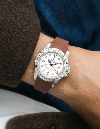 FKM-Gummiband integriert mit originalem Verschluss - Rolex Explorer II 16570