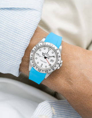 FKM-Gummiband integriert mit originalem Verschluss - Rolex Explorer II 16570