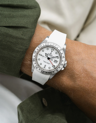FKM-Gummiband integriert mit originalem Verschluss - Rolex Explorer II 16570