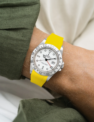 FKM-Gummiband integriert mit originalem Verschluss - Rolex Explorer II 16570