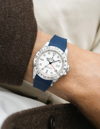 FKM-Gummiband integriert mit originalem Verschluss - Rolex Explorer II 16570