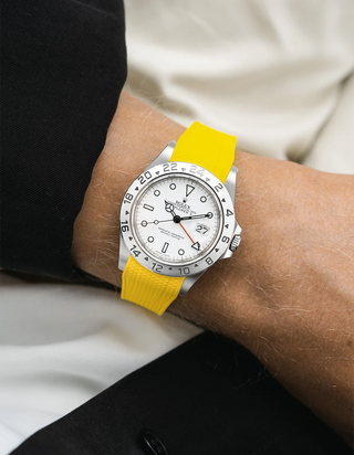 FKM-Gummiband integriert mit originalem Verschluss - Rolex Explorer II 16570