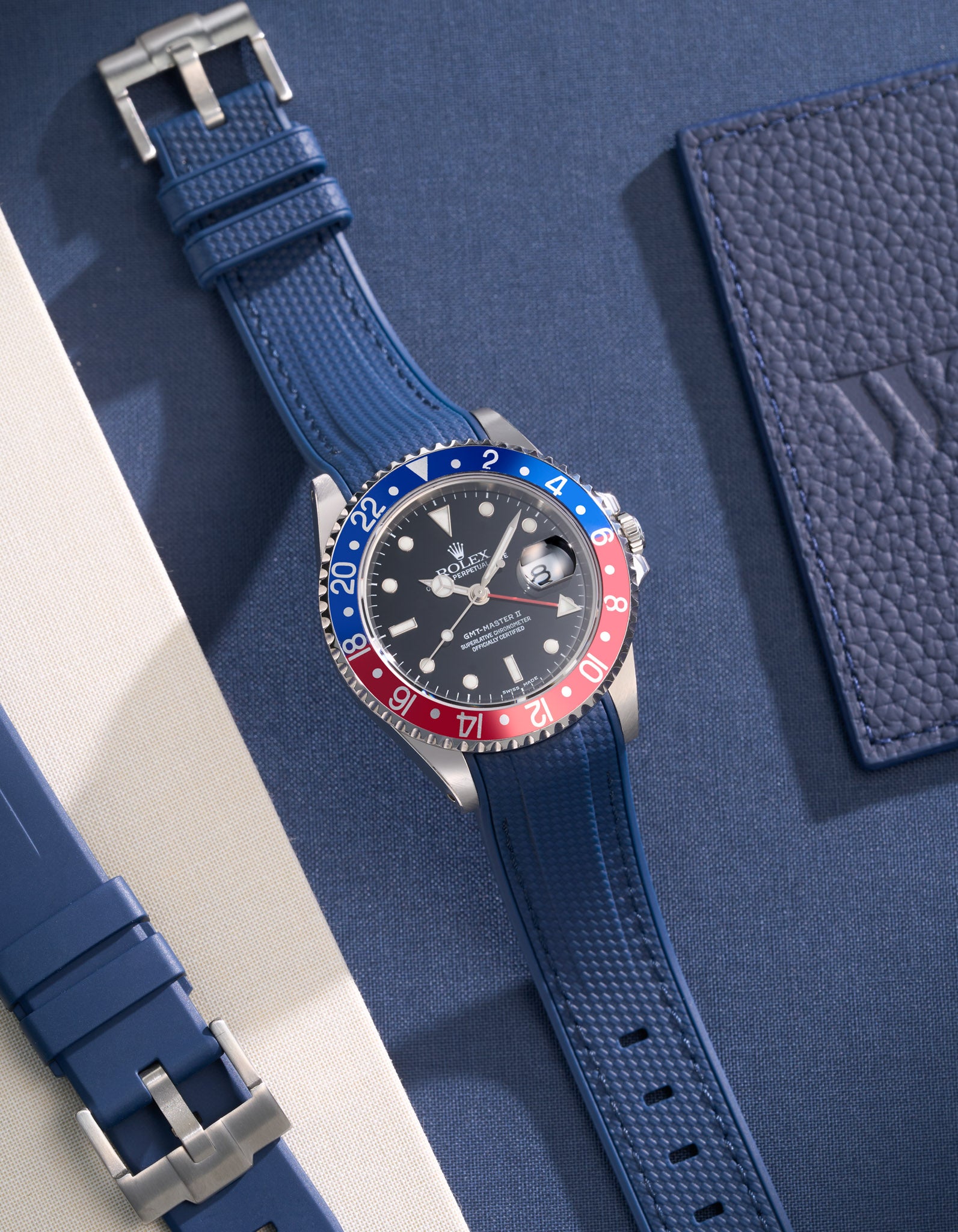 Gmt Pepsi Rubber Strap For Gmt Master Rolex Gmt Rolex Leather