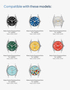 Rubber strap for Rolex Oyster Perpetual 41 - 124300 compatible with these models