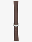 Brown Sailcloth FKM Rubber Strap With Deployant Clasp, product image