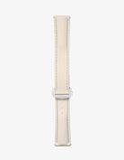 Beige Sailcloth FKM Rubber Strap With Deployant Clasp, product image
