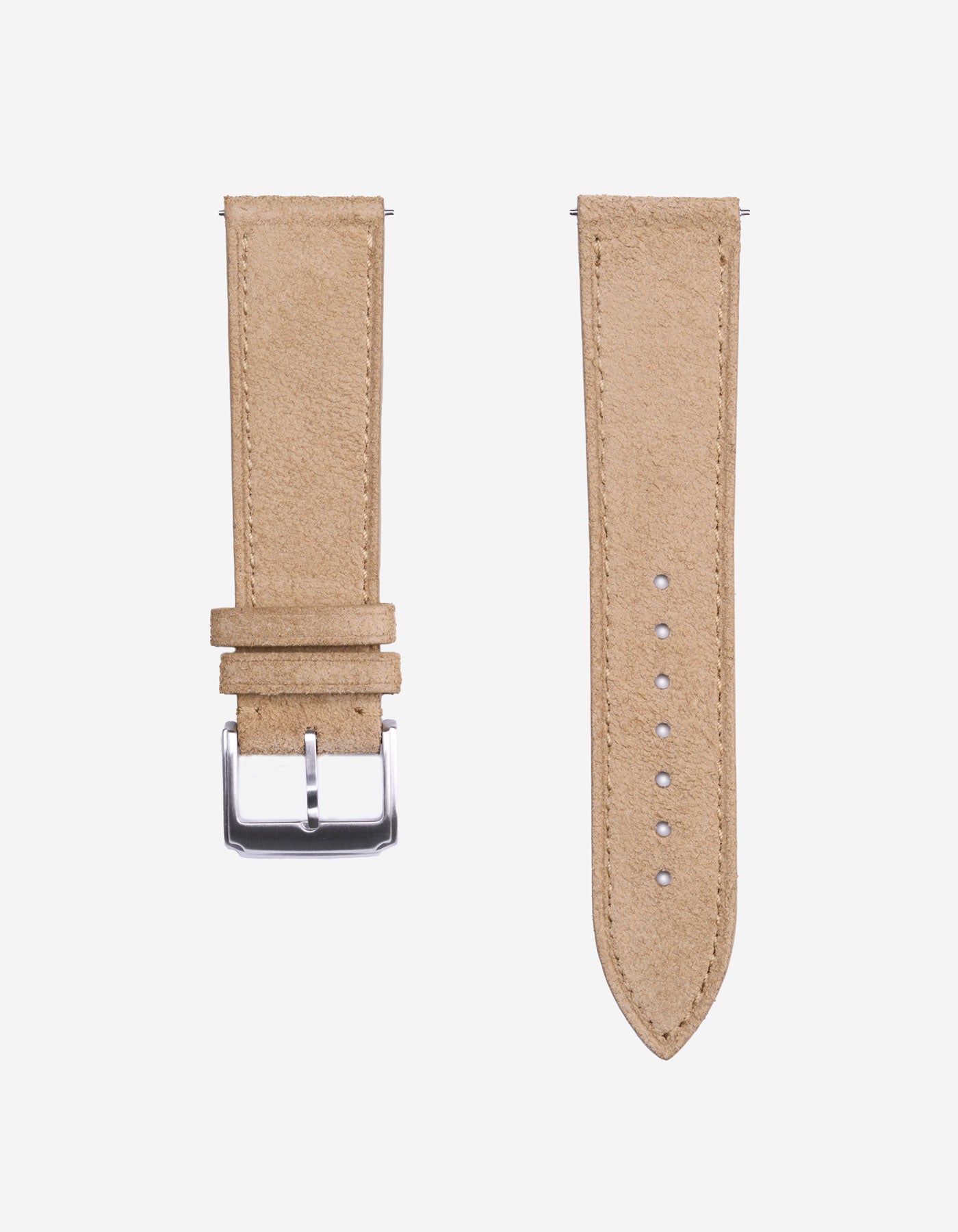 beige suede leather strap for watches