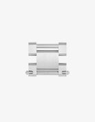 Rolex Jubilee clasp adapter for rubber strap in 316L stainless steel front view