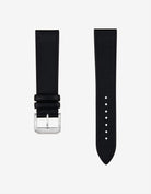 Black Cowhide Leather Strap 17mm - 21mm - Wristbuddys