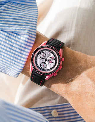 Rubber Strap for Omega X Swatch MoonSwatch Mission to The Pink Moonphase