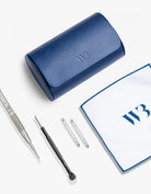 Black Month Kit – Navy Blue 2 Slot Watch Roll Edition