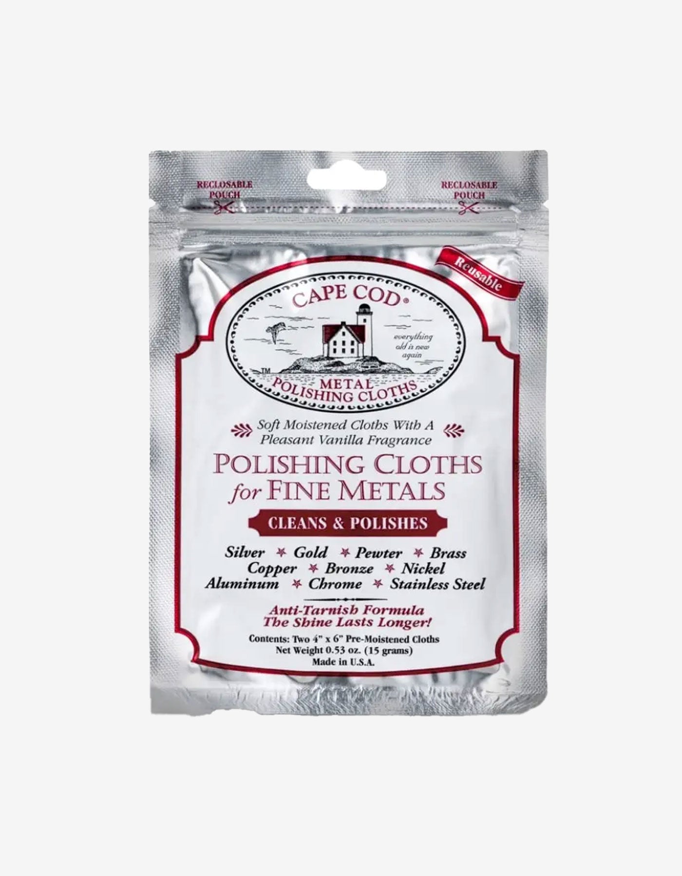 Cape Cod Polish - Polishing Cloths, Stainless Steel & Fine Metals - Wristbuddys