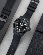 Curved Premium Rubber Strap for Blancpain X Swatch - Black - Wristbuddys