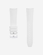 Curved Premium Rubber Strap for Blancpain X Swatch - White - Wristbuddys